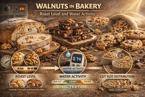 Walnuts in Bakery (Breads, Cookies, Brownies): Roast Level and Water Activity - Walnut Industrial Applications — Atlas Global Trading Co.